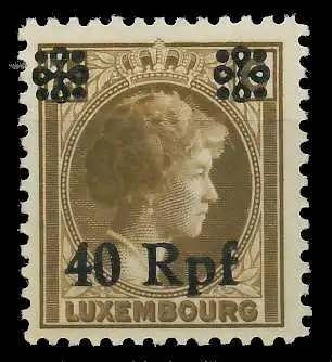 BES. 2WK LUXEMBURG Nr 28 postfrisch 82B03A