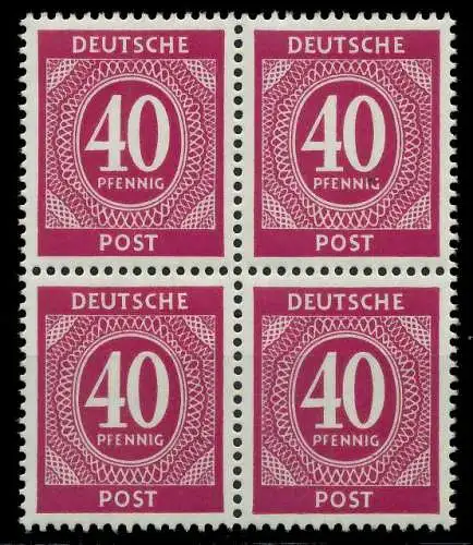 KONTROLLRAT ZIFFERN Nr 929a postfrisch VIERERBLOCK 82C9E6