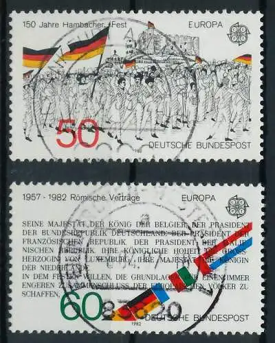 BRD BUND 1982 Nr 1130-1131 zentrisch gestempelt 82CBCA