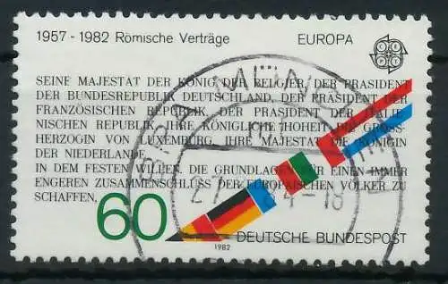 BRD BUND 1982 Nr 1131 zentrisch gestempelt 82CBFE