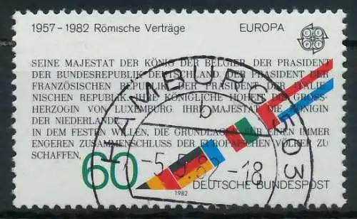 BRD BUND 1982 Nr 1131 zentrisch gestempelt 82CC4E