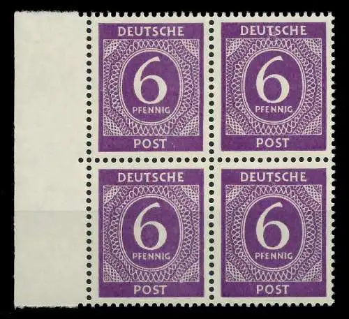 KONTROLLRAT ZIFFERN Nr 916a postfrisch VIERERBLOCK SRA 82E9BE