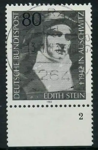 BRD 1983 Nr 1162 zentrisch gestempelt FORMNUMMER 2 83035A