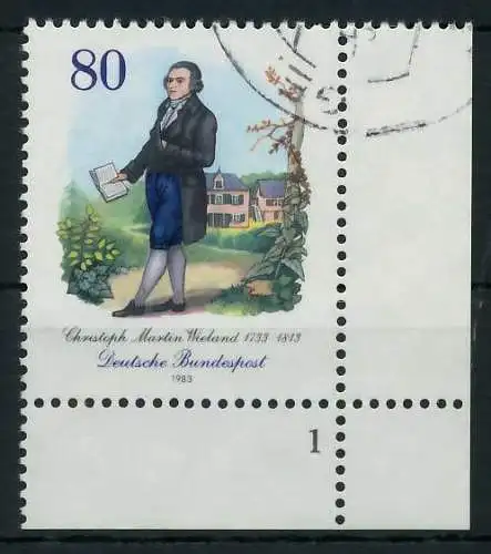 BRD 1983 Nr 1183 gestempelt FORMNUMMER 1 83070A