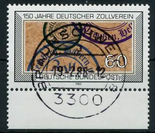 BRD 1983 Nr 1195 zentrisch gestempelt URA 8308CA