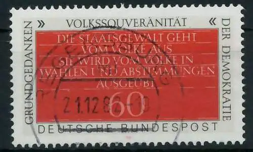 BRD 1981 Nr 1107 zentrisch gestempelt 831B32