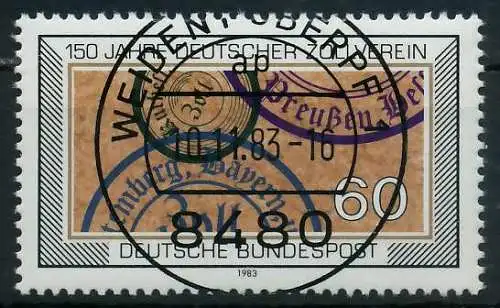 BRD 1983 Nr 1195 zentrisch gestempelt 831BCA