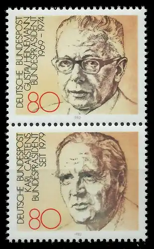 BRD ZD AUS BLOCK 18 Nr 1158+1160 postfrisch SENKR PAAR S6D28DA