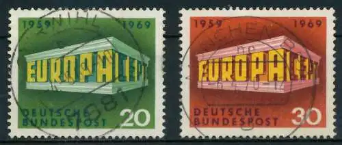 BRD BUND 1969 Nr 583-584 zentrisch gestempelt 831FE6