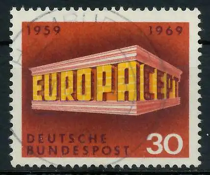 BRD BUND 1969 Nr 584 zentrisch gestempelt 832002