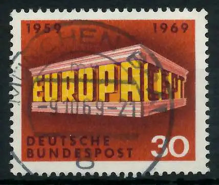 BRD BUND 1969 Nr 584 zentrisch gestempelt 832026