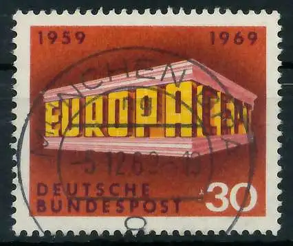 BRD BUND 1969 Nr 584 zentrisch gestempelt 832036