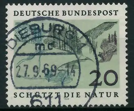 BRD BUND 1969 Nr 592 gestempelt 832906