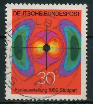 BRD 1969 Nr 599 zentrisch gestempelt 83292E