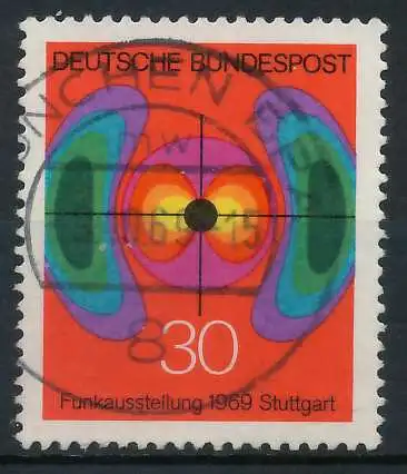 BRD 1969 Nr 599 gestempelt 83297A