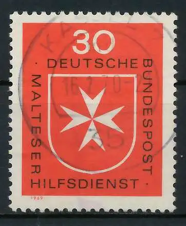 BRD 1969 Nr 600 gestempelt 8329AA