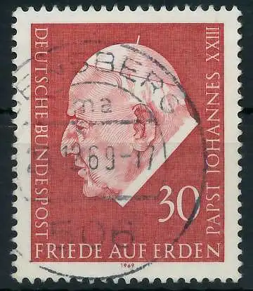BRD 1969 Nr 609 gestempelt 832A5E