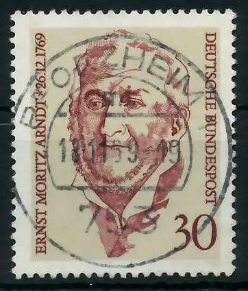 BRD 1969 Nr 611 zentrisch gestempelt 832ADA