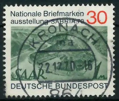 BRD 1970 Nr 619 zentrisch gestempelt 832B7A