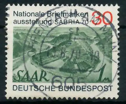 BRD 1970 Nr 619 zentrisch gestempelt 832BCA