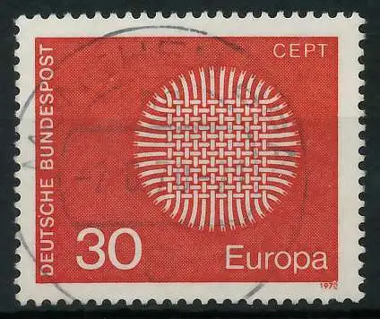 BRD BUND 1970 Nr 621 zentrisch gestempelt 832BCE