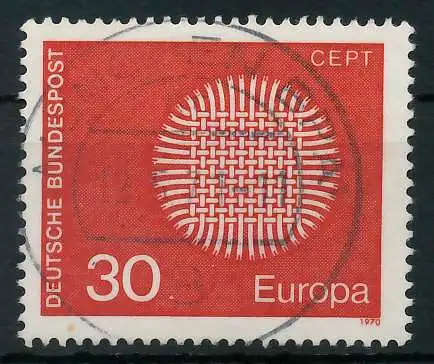 BRD BUND 1970 Nr 621 zentrisch gestempelt 832BE2