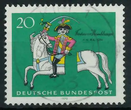 BRD 1970 Nr 623 zentrisch gestempelt 832C52