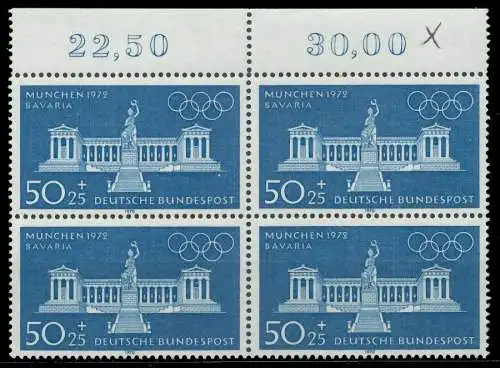 BRD 1970 Nr 627 postfrisch VIERERBLOCK ORA 832C7E