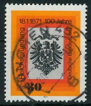 BRD 1971 Nr 658 zentrisch gestempelt 832FA6