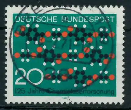BRD 1971 Nr 664 zentrisch gestempelt 83304E