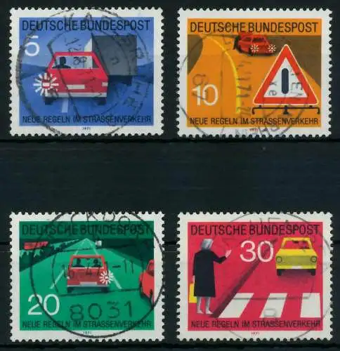 BRD 1971 Nr 670-673 zentrisch gestempelt 8368D6