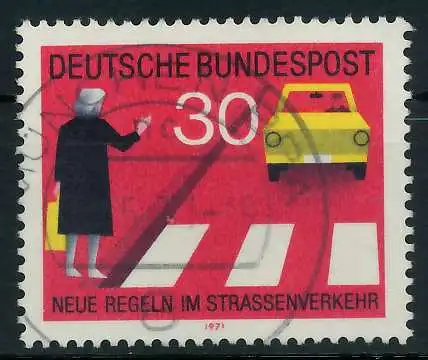 BRD 1971 Nr 673 gestempelt 8368FA