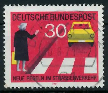 BRD 1971 Nr 673 gestempelt 83690A