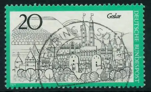 BRD 1971 Nr 704 zentrisch gestempelt 836B36