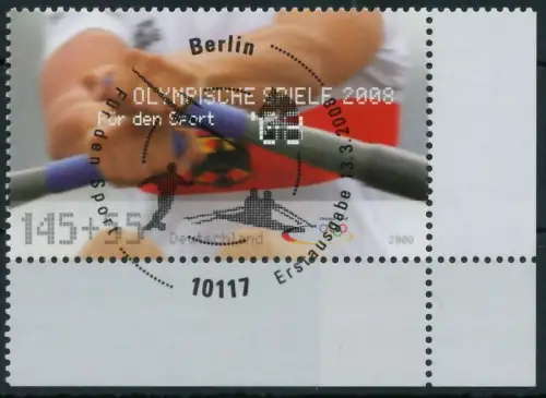 BRD BUND 2008 Nr 2652 ESST zentrisch gestempelt ECKE-URE 8463E6