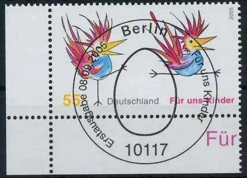 BRD BUND 2005 Nr 2486 ESST zentrisch gestempelt ECKE-ULI 848D7E