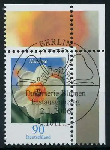BRD DS BLUMEN Nr 2506 ESST zentrisch gestempelt ECKE-ORE 849EE2