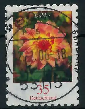 BRD DS BLUMEN Nr 2514 zentrisch gestempelt 84A032