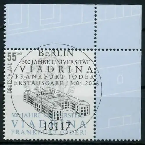 BRD BUND 2006 Nr 2533 ESST zentrisch gestempelt ECKE-ORE 84A1CE