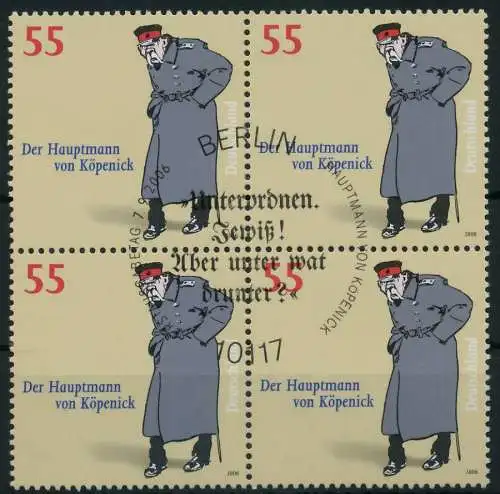 BRD 2006 Nr 2559 ESST zentrisch gestempelt VIERERBLOCK 84A37A