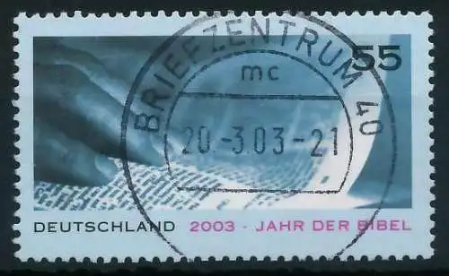 BRD 2003 Nr 2312 zentrisch gestempelt 84A6CA