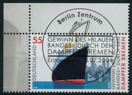 BRD 2004 Nr 2412 ESST zentrisch gestempelt ECKE-OLI 84A9D6