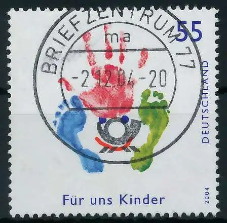 BRD 2004 Nr 2418 zentrisch gestempelt 84AA52