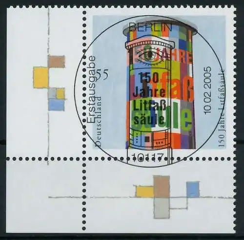 BRD 2005 Nr 2444 ESST zentrisch gestempelt ECKE-ULI 84ABEA