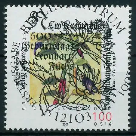 BRD 2001 Nr 2161 ESST zentrisch gestempelt 84AD22