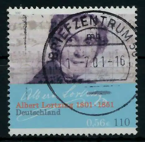 BRD 2001 Nr 2163 gestempelt 84AD62