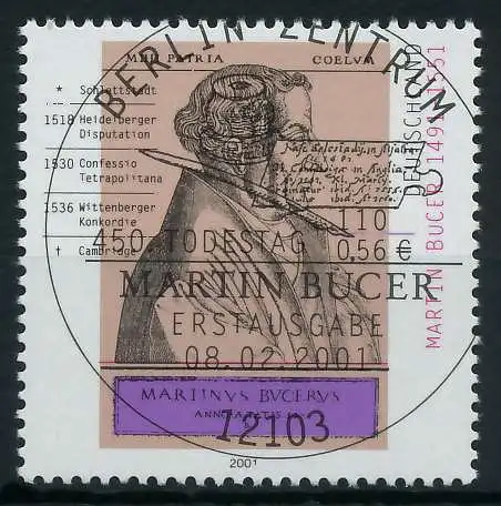 BRD 2001 Nr 2169 ESST zentrisch gestempelt 84CDC6