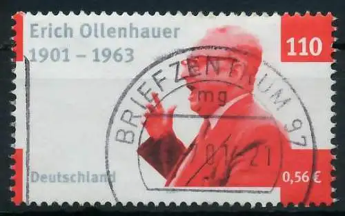 BRD 2001 Nr 2174 gestempelt 84CD86