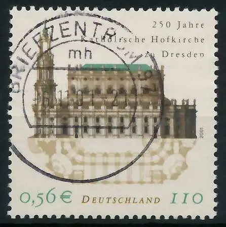 BRD 2001 Nr 2196 zentrisch gestempelt 84CED6