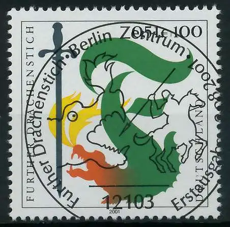 BRD 2001 Nr 2207 ESST zentrisch gestempelt 84CF4E